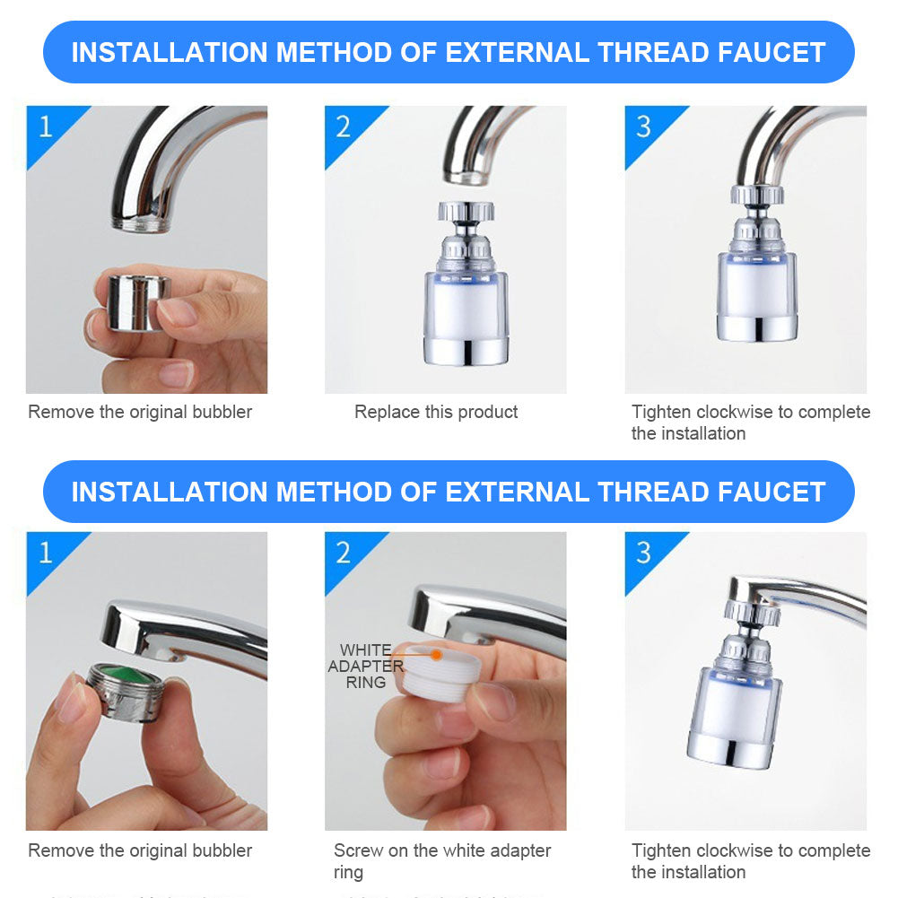 Faucet Water Filter Elements Set 2-40PC Remove Chlorine Heavy Metals for Filtered Showers Head Bath Soften Hard Water Purifier
