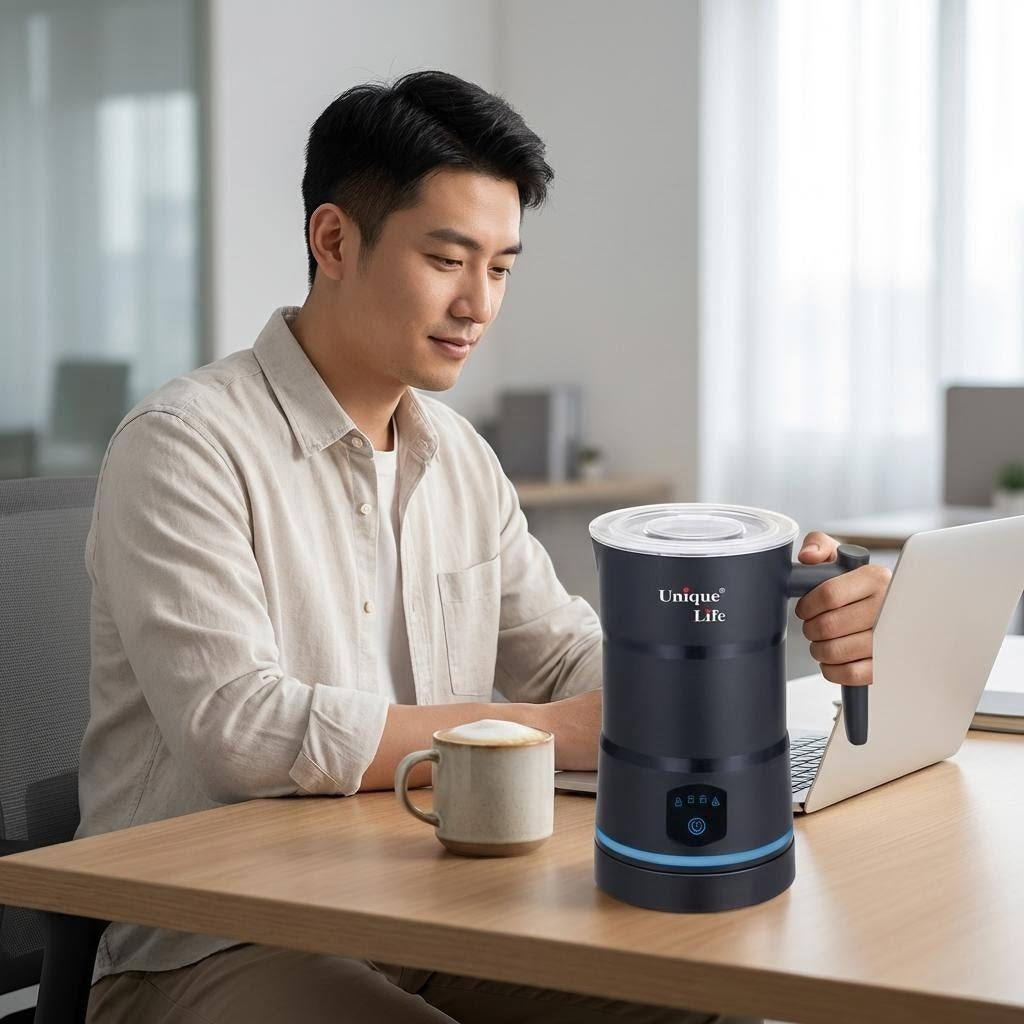 Automatic Household Garland Milk Foam Machine Hot and Cold Electric Commercial Milk Dispenser Coffee Milk Brewing Mixing Cup