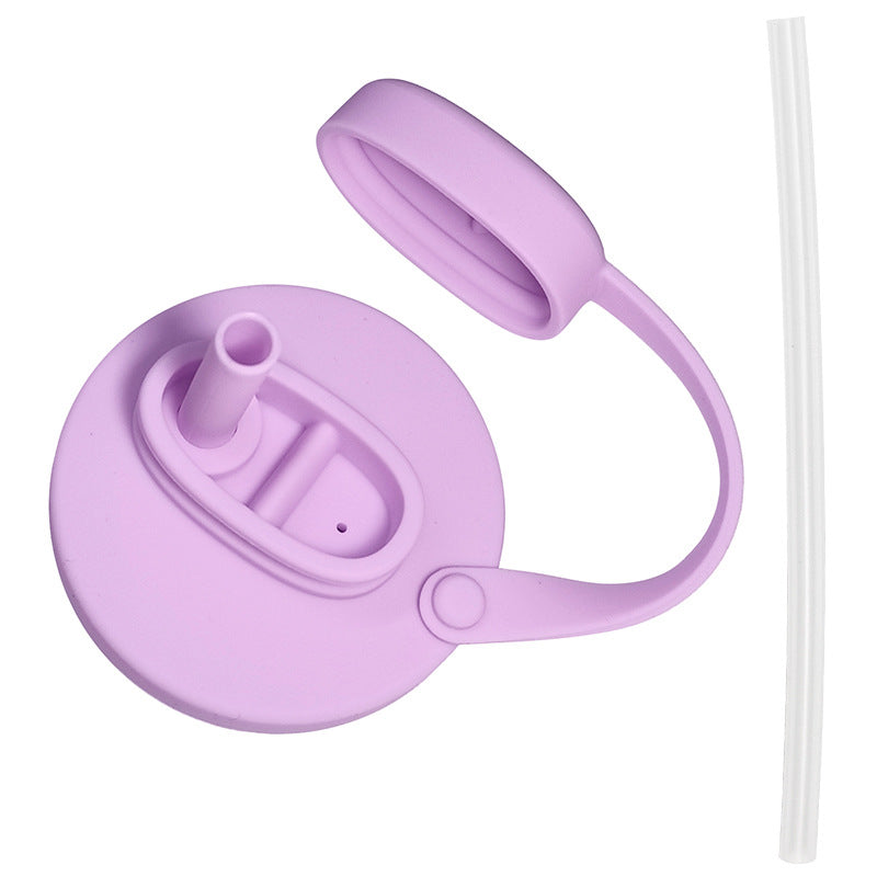 New Coke Soda Water Silicone Cover Pans Dust-proof Sealing Cover Straws Soda Soda Air-proof Cover