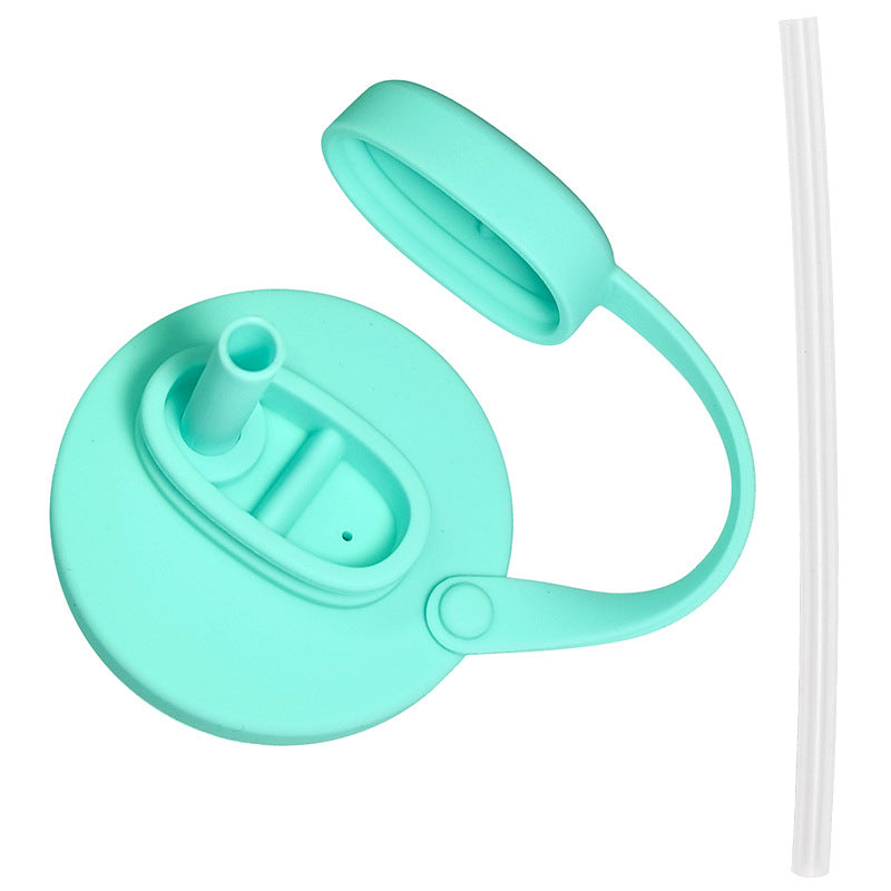 New Coke Soda Water Silicone Cover Pans Dust-proof Sealing Cover Straws Soda Soda Air-proof Cover
