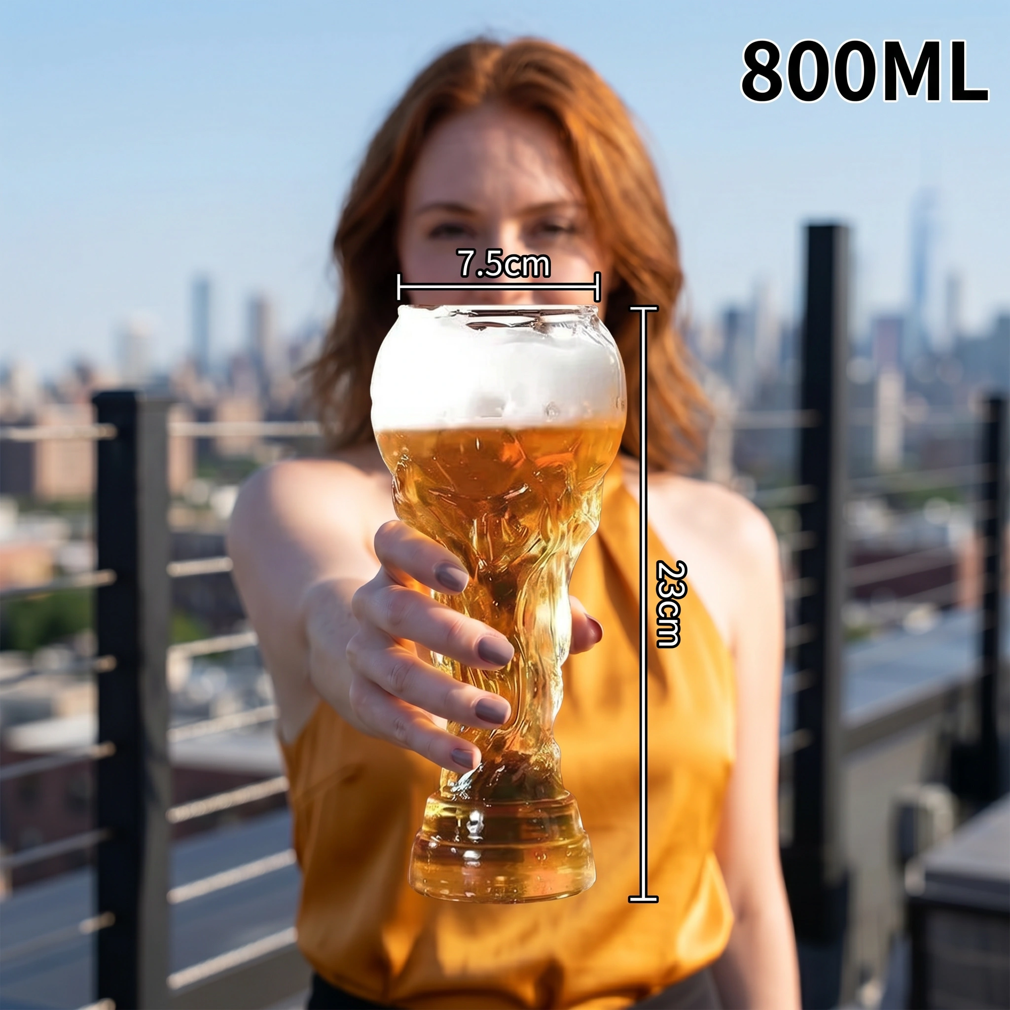 Beer Glass – Unique Football Cup for Game Nights & Parties | Perfect Fan Gift