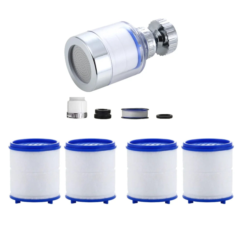 Faucet Water Filter Elements Set 2-40PC Remove Chlorine Heavy Metals for Filtered Showers Head Bath Soften Hard Water Purifier