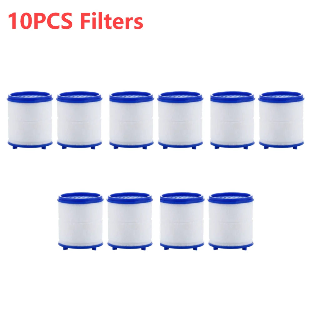Faucet Water Filter Elements Set 2-40PC Remove Chlorine Heavy Metals for Filtered Showers Head Bath Soften Hard Water Purifier