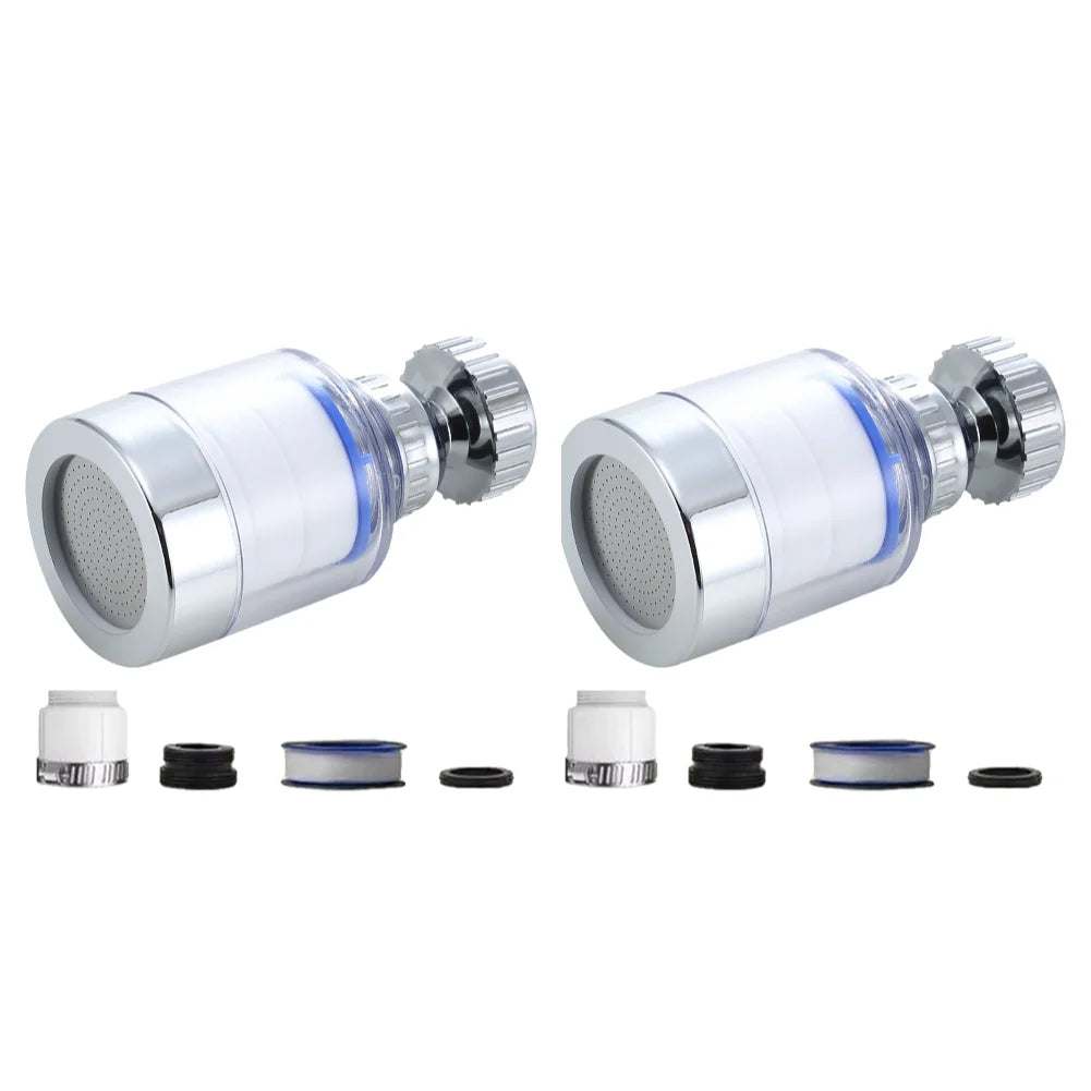 Faucet Water Filter Elements Set 2-40PC Remove Chlorine Heavy Metals for Filtered Showers Head Bath Soften Hard Water Purifier