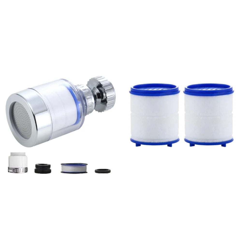 Faucet Water Filter Elements Set 2-40PC Remove Chlorine Heavy Metals for Filtered Showers Head Bath Soften Hard Water Purifier