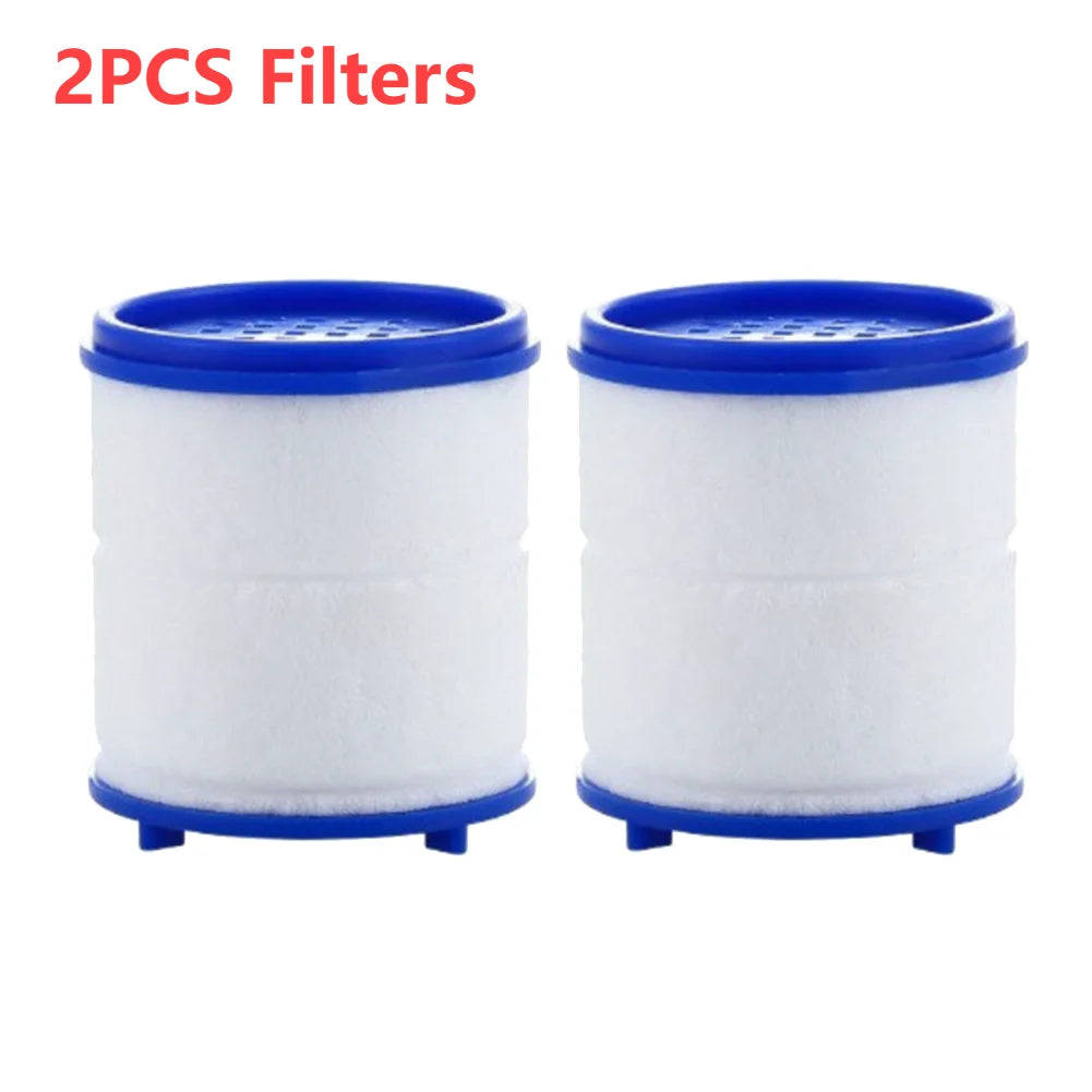 Faucet Water Filter Elements Set 2-40PC Remove Chlorine Heavy Metals for Filtered Showers Head Bath Soften Hard Water Purifier