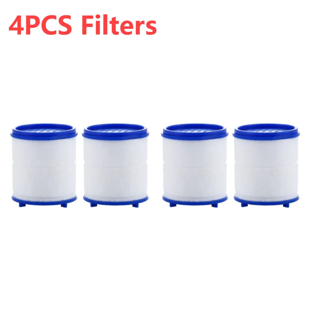 Faucet Water Filter Elements Set 2-40PC Remove Chlorine Heavy Metals for Filtered Showers Head Bath Soften Hard Water Purifier