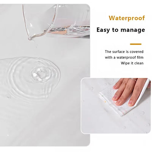 10-Pack Self-Adhesive Marble Tile Stickers – Waterproof PVC Peel & Stick Wall & Floor Tiles (30x60cm
