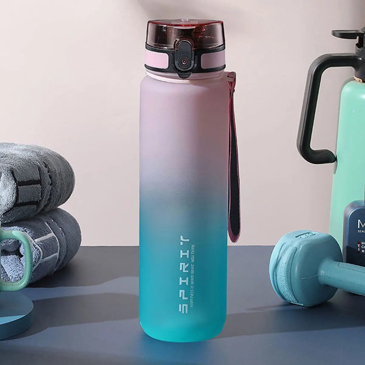 Gradient Sports Water Bottle 650ml/1000ml – Leakproof BPA-Free Drinking Bottle for Gym, Outdoor & Travel