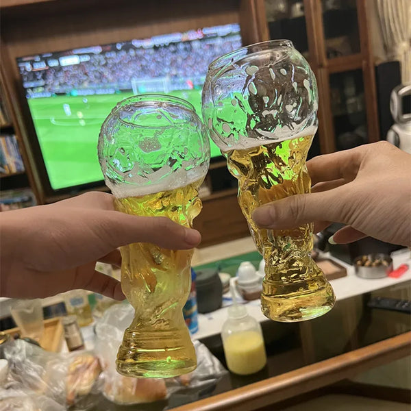 World Trophy Football Beer Glass