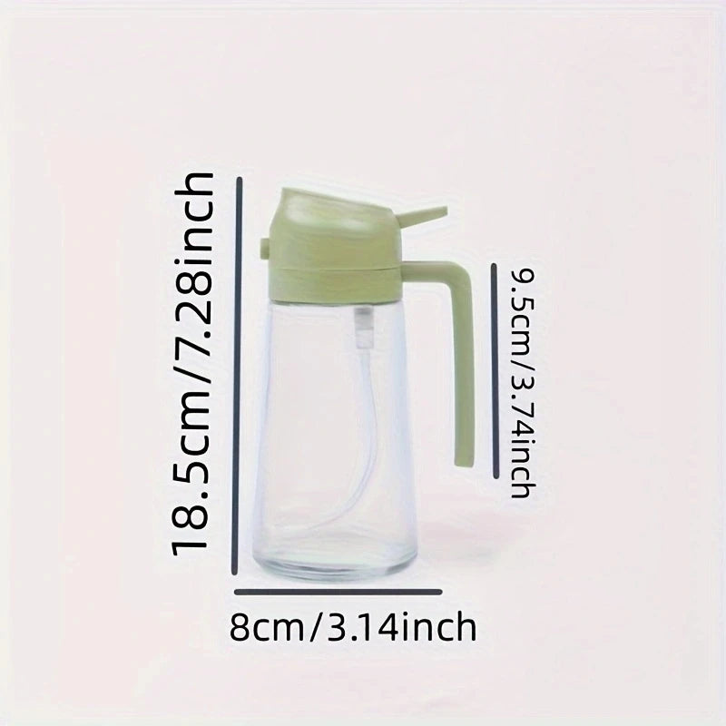 2-in-1 Oil Spray Bottle & Pourer – Leakproof Kitchen Oil Dispenser for Cooking, BBQ, Salad & Air Fryer